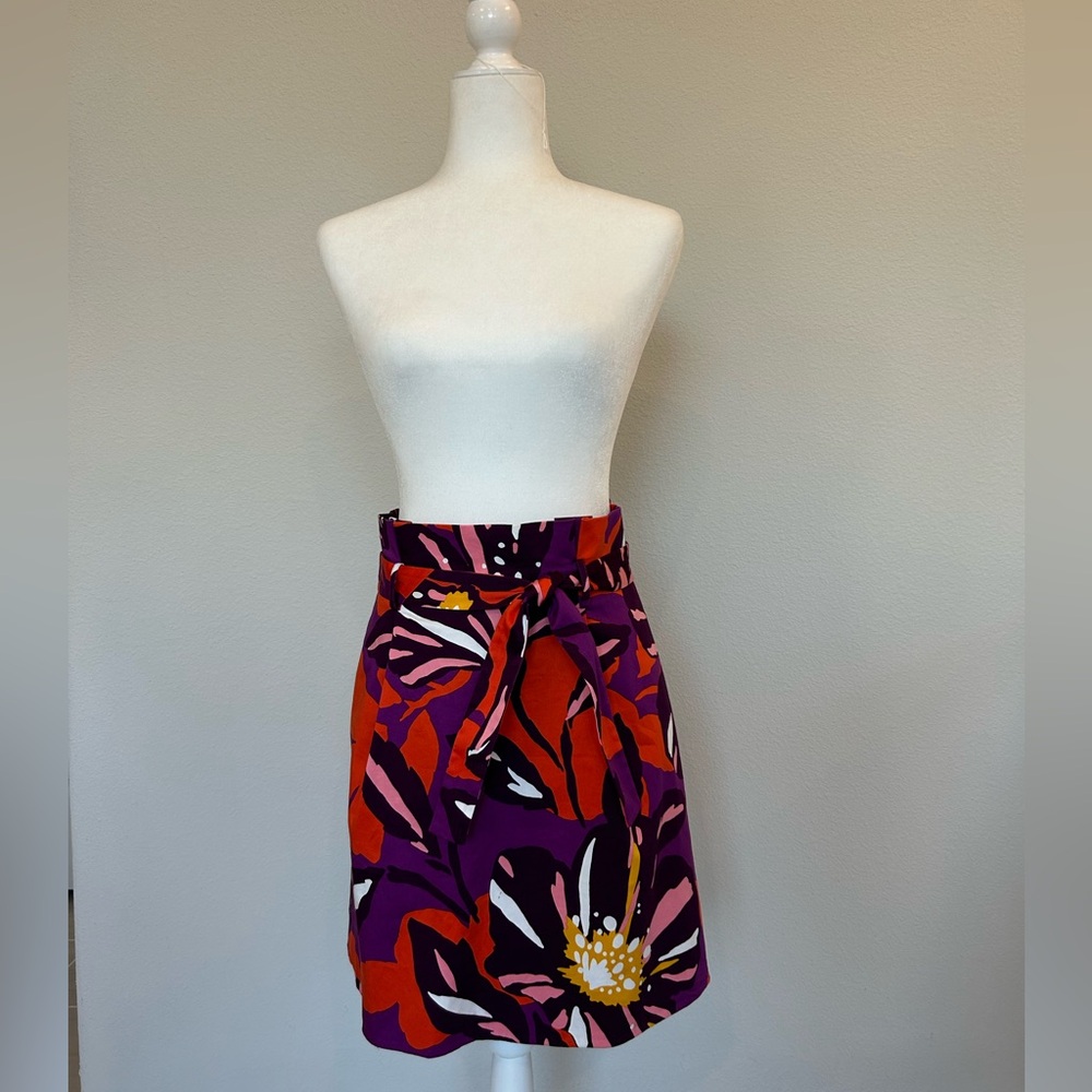 Karen Millen Pleated Floral Skirt
